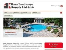 Tablet Screenshot of kasalandscapesupply.com
